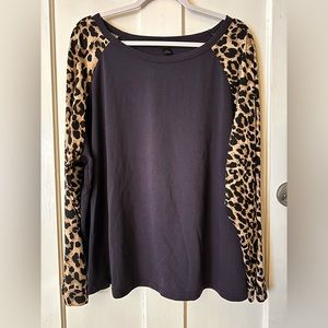 SHEIN leopard print long sleeve